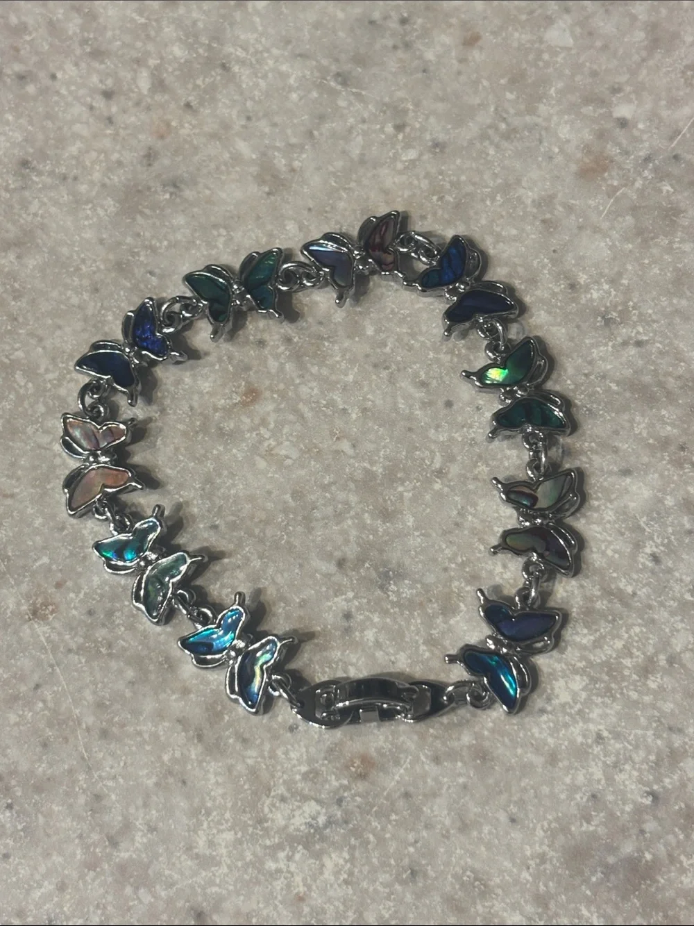 Butterfly Multi-Color Abalone Shell Bracelet - Women Jewelry